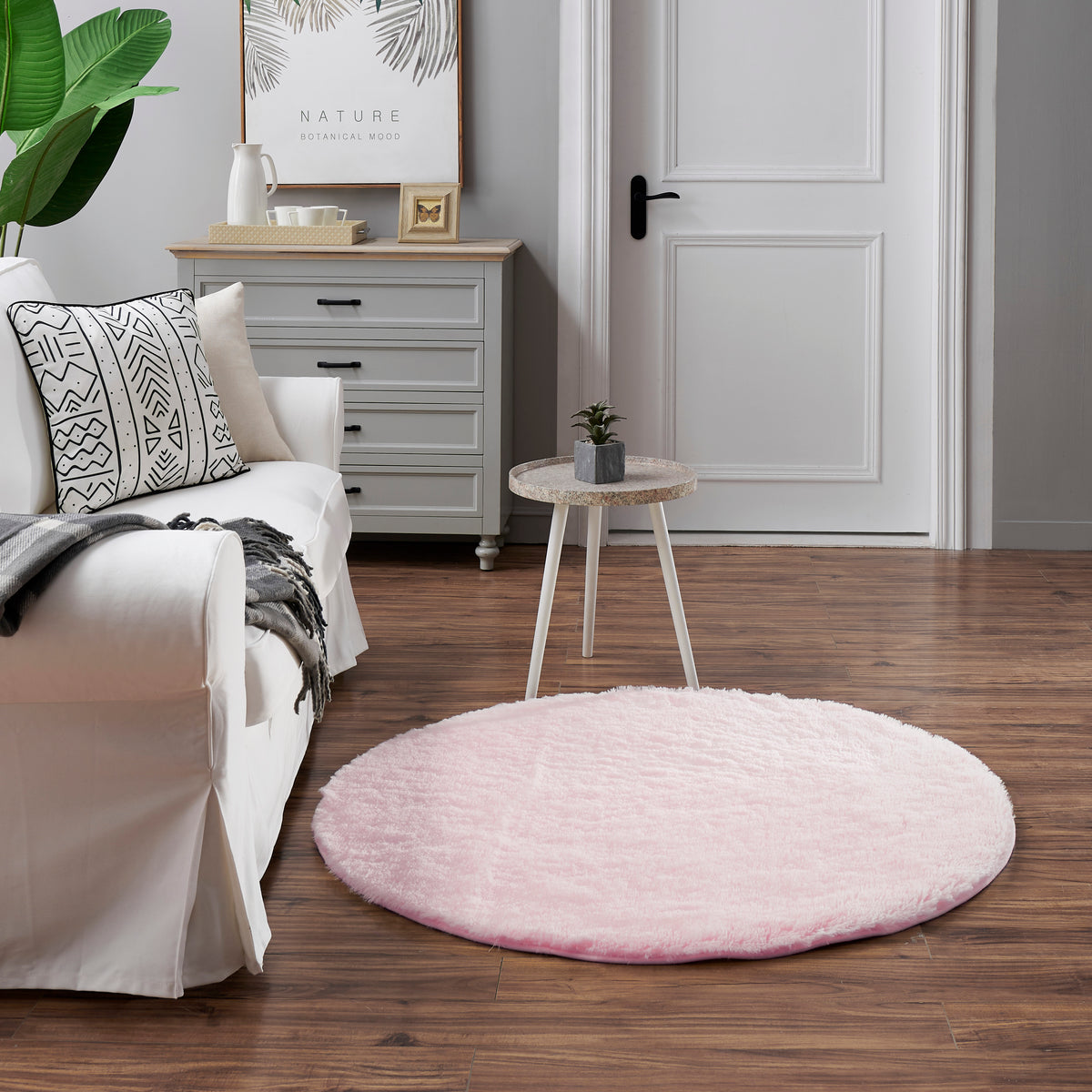 Flauschiger Plüsch Fellteppich Hochflor Teppich – für Teppich Schlafzimmer Wölkchen Wohnzimmer